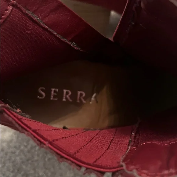 Serra Burgundy Ankle Boots - Picture 2 of 3
